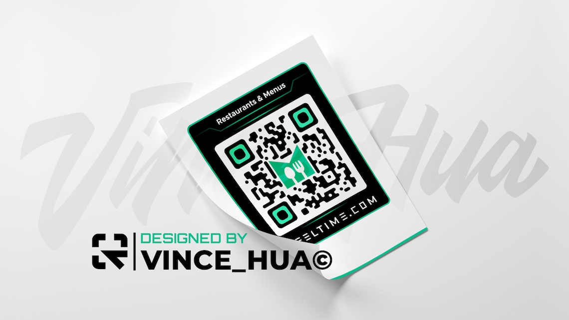 Custom Inverted QR Code Design With Logo on Black - Etsy