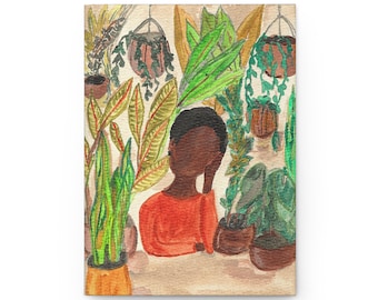 Diario de tapa dura Plant Lover: Cuaderno de autorreflexión