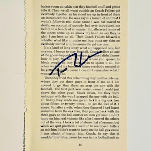 Forrest Gump Tom Hanks Autographed Book Page With Certificate Of Authenticity