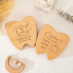 Caja de madera para el Hada de los Dientes, recuerdo para el Hada de los Dientes, bandejas para el Hada de los Dientes, caja para dientes de leche, recuerdo para el Hada de los Dientes, almohada para el Hada de los Dientes, regalo para el primer cumpleaños de un bebé.