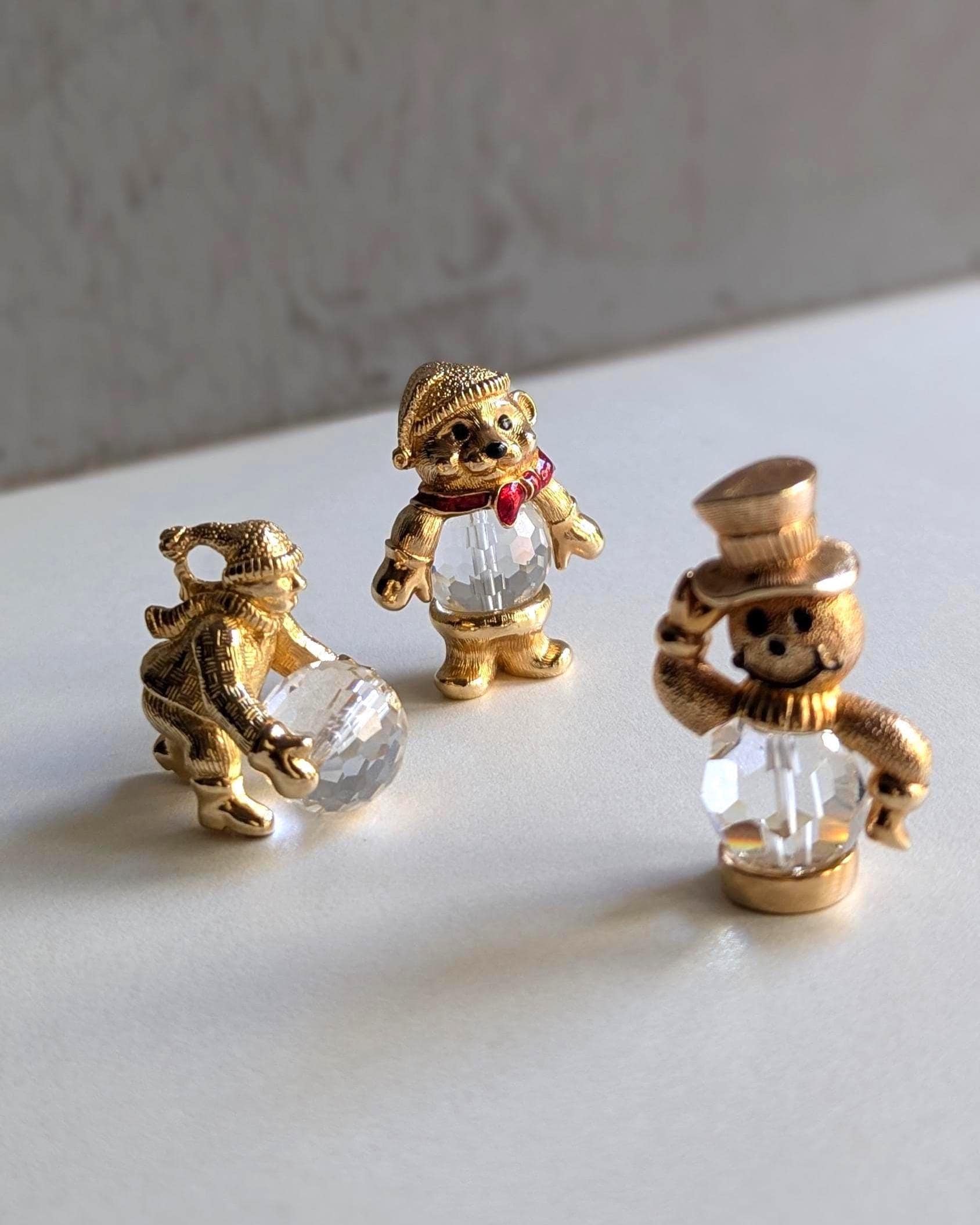 Swarovski Figurines Snowman - Etsy