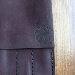 Handmade Leather Chef Roll: Perfect Gift for Culinary Experts and Knife Enthusiasts