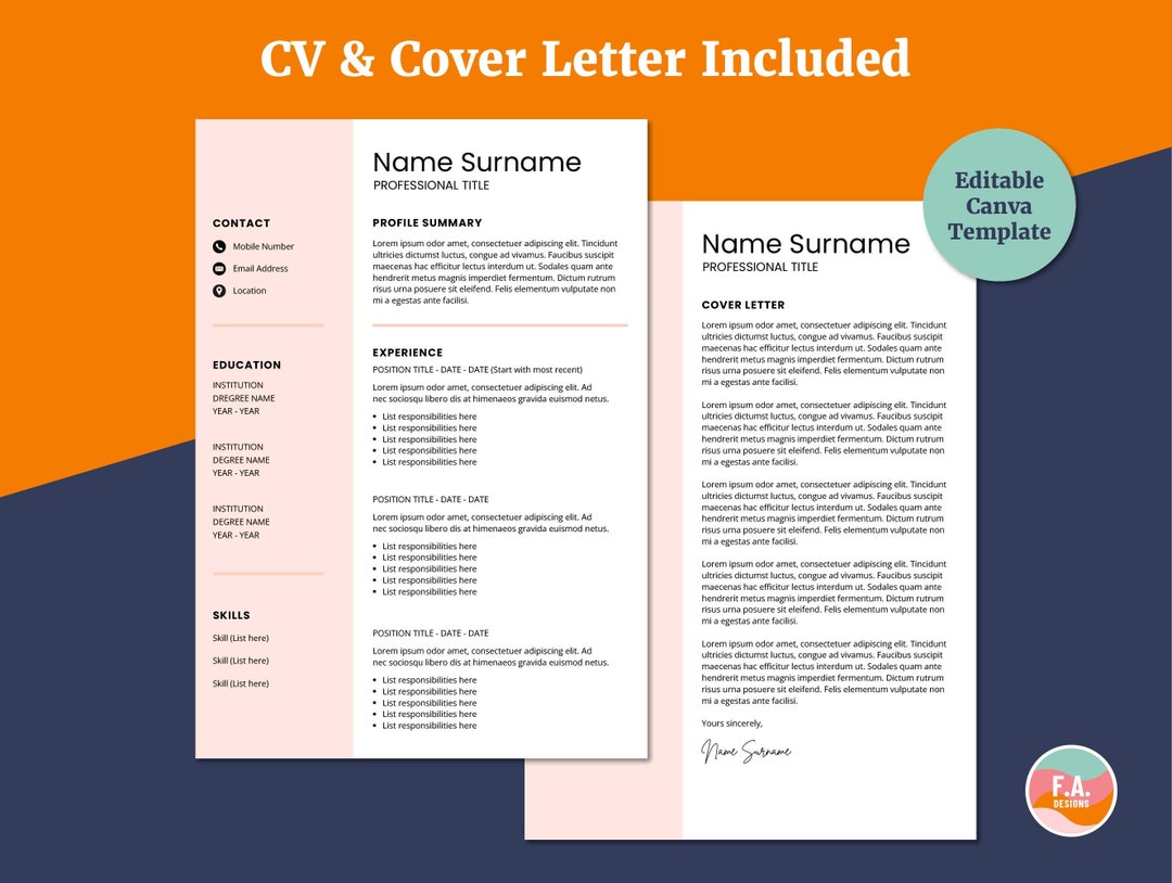 Templates, Canva, Canva Templates, Cv, Resume, Design, Design Template