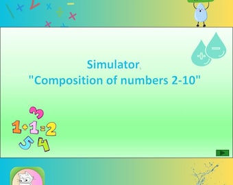 Presentación animada interactiva "Composición de los números del 2 al 10"