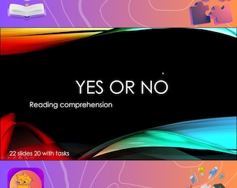 Presentación animada interactiva “Sí o No” Lectura con Comprensión.