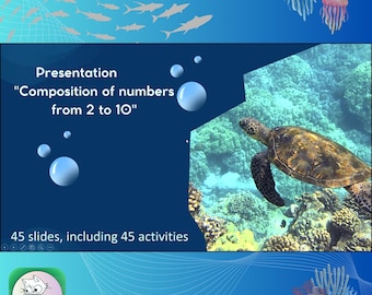 Presentación animada interactiva "Composición de números del 2 al 10"