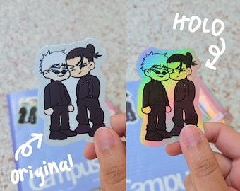 Jujutsu Kaisen sticker, Gojo sticker, Geto sticker, waterproof vinyl sticker, laptop sticker, water bottle sticker, funny anime sticker