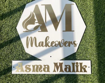 Unique Custom Acrylic House Number, Address  or Name Plate – Modern Personalized Home Decor