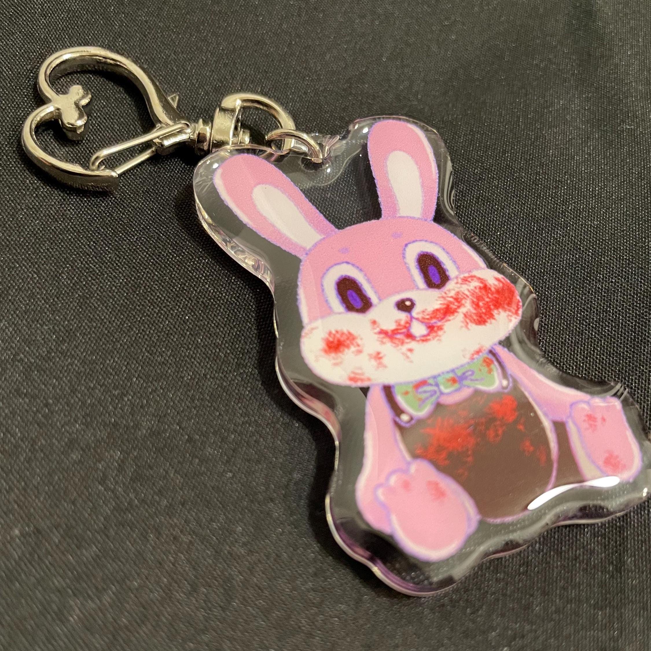 Silent Hill Robbie the Rabbit Fan Art (bloody Version, Pink and Black ...