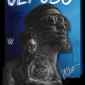 WWE Jey Uso Digital PNG | YEET Fan Art for Shirt, Poster, Sublimation & Wall Decor