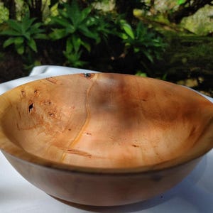 Burled Christmas Berry Bowl