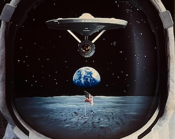 Star Trek The Face of the Future 25th Anniversary 1966-1991 original movie poster