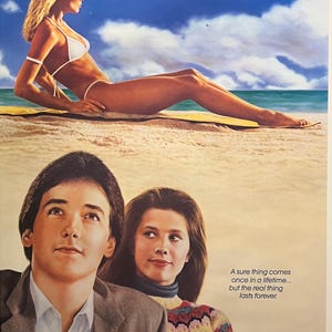 Cartel original de la película The Sure Thing de 1985