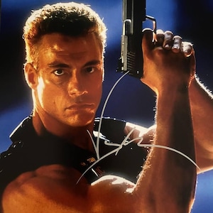 Jean Claude Van Damme original autographed photo - framed