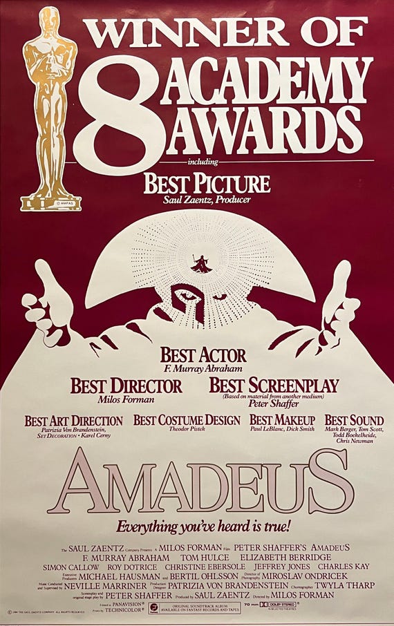 Amadeus How Many Oscars