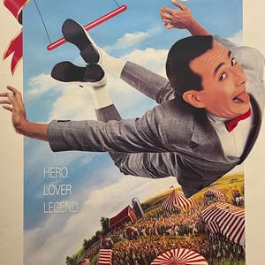 Cartel original de la película Big Top Pee Wee 1998