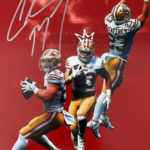 San Francisco 49ers Christian McCaffrey original autographed photo - framed