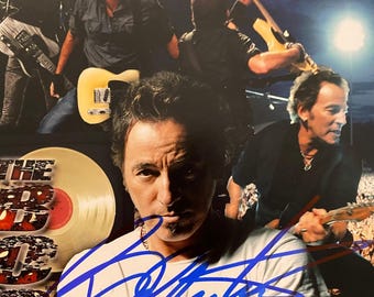 Bruce Springsteen original autographed photo  - framed