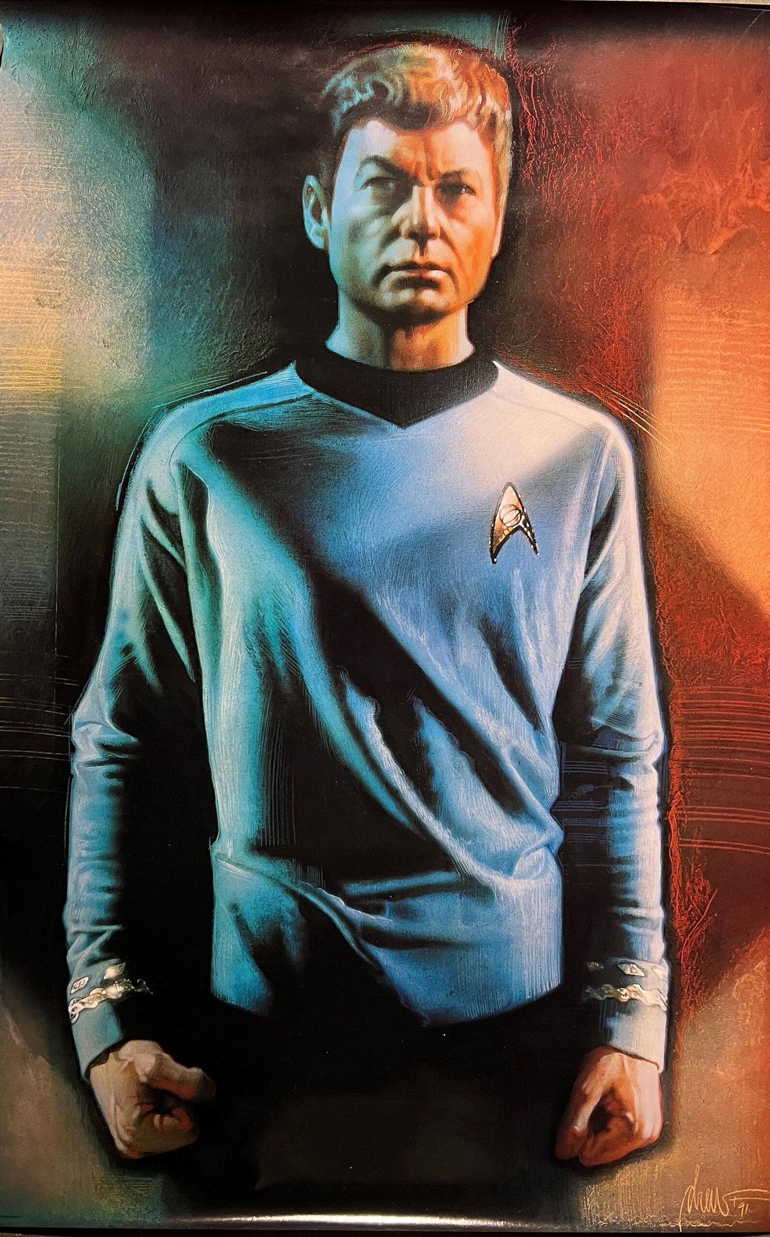 Rare Star Trek 1991 Character Illustration of Dr. Mccoy by Drew Struzan ...