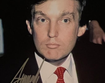 ドナルド・トランプ大統領のサイン入りオリジナル写真 - 額入り - Etsy