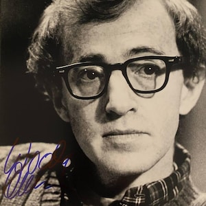 Woody Allen original autographed photo - framed