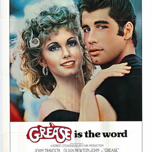 Póster original de Grease de 1978