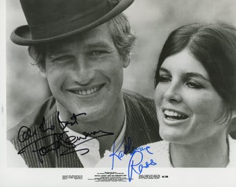 RARE Butch Cassidy and the Sundance Kid original handsigniertes Filmfoto - gerahmt
