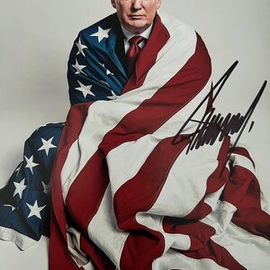 ドナルド・トランプ大統領のサイン入りオリジナル写真 - 額入り - Etsy