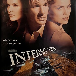 Cartel original de la película Intersección 1994
