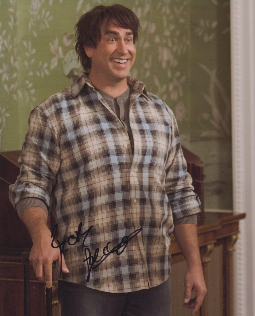 Step Brothers Rob Riggle Original Autographed Photo - Framed - Etsy