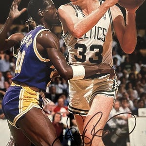 Boston Celtics Larry Bird original autographed photo - framed