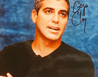 George Clooney original autographed photo - framed