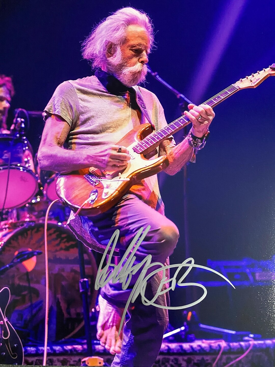 BOB WEIR Signed Photo backyard Jam COA hologram
