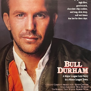 Cartel original de la película Bull Durham 1988