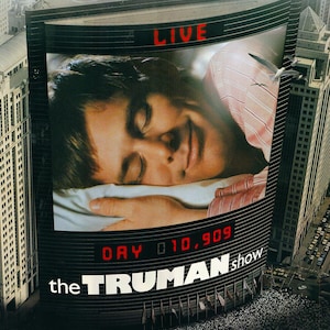 Cartel original de la película El Show de Truman de 1998