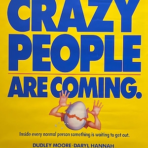 Cartel original de la película Crazy People de 1990