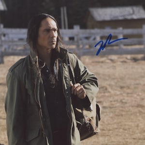 Dark Winds Zahn McClarnon original autographed photo - framed