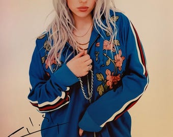 ビリー・アイリッシュ - VOGUE 2024年11月号 - サイン入り新雑誌 COA