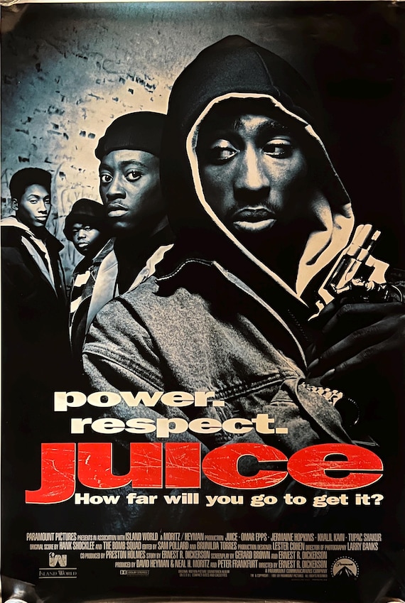 Rare Tupac Shakur Juice Banned Original Movie Poster - Etsy