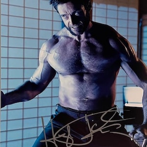 Wolverine Hugh Jackman original autographed photo - framed