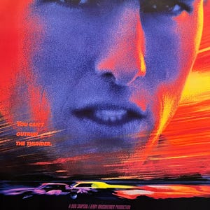 Cartel original de la película Días de trueno de 1990