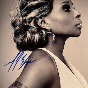 Autograph Mary J Blige - Etsy