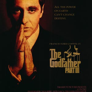Cartel original de la película El Padrino III de 1990