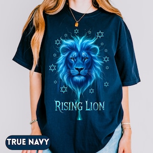 Rising Lion T-Shirt, Comfort Colors Shirt, Pro-Israel T-Shirt, Operation Rising Lion T-Shirt, Stand with Israel T-Shirt, Israel Rising Lion