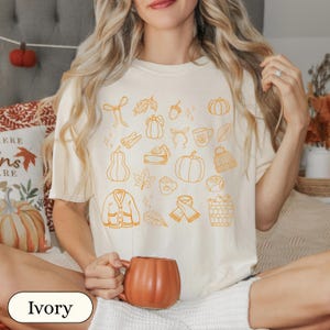 Fall T-Shirt, Comfort Colors T-Shirt, Autumn Pumpkin T-Shirt, Trendy Fall T-Shirt, Vintage Fall Shirt, Cozy Season T-Shirt, Cozy Fall Shirt