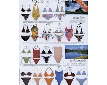 Vogue 2003 Swimsuit Poster: Bora Bora vs Jackson Hole Fashion