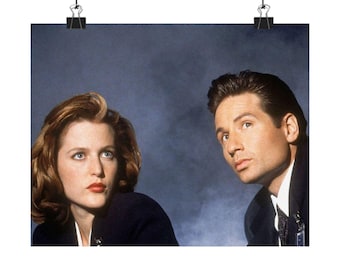 The X-Files Poster Matte Horizontal | TV Show, Sci-Fi, Mulder Scully