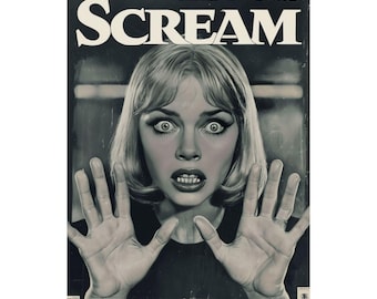 Scream 1990s Movie Poster