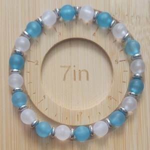 Blue and White Bracelet