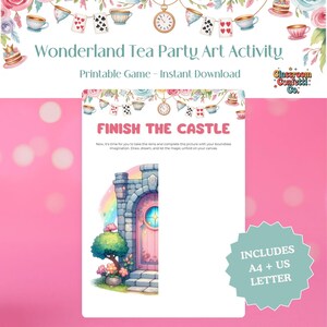 Tea Party Craft for Kids, Perfect for Kids Party and Fun Kids Activities, Printable Kids Tea Party Games, Left or Right, Classroom Game